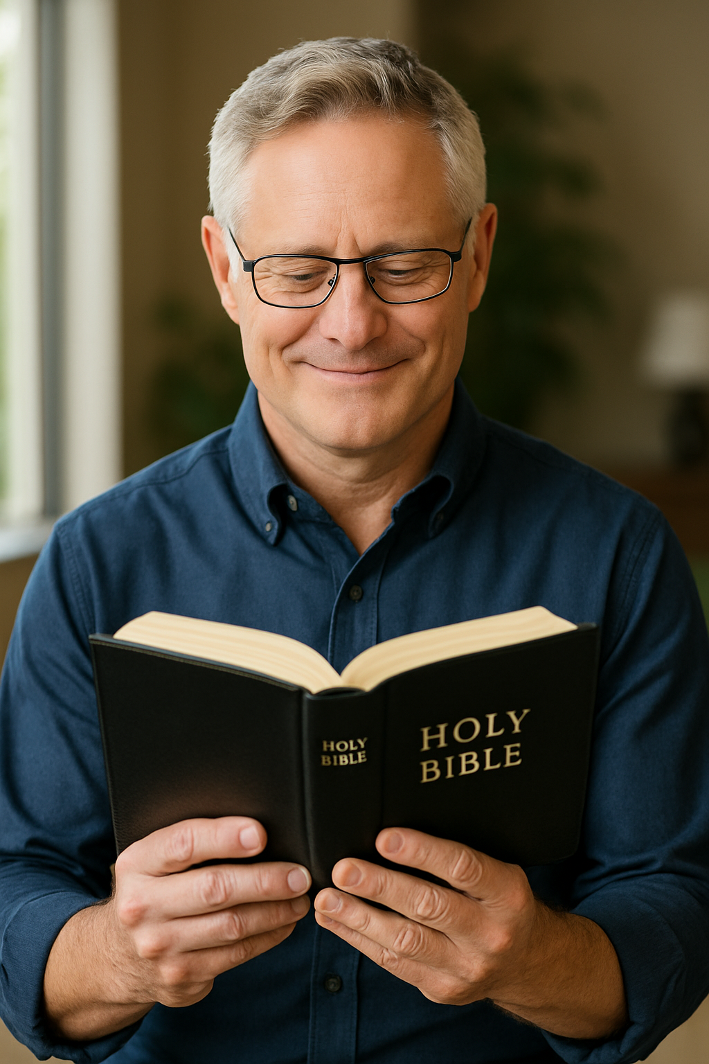 Rick Bertino reading the Bible - Faith-driven business leadership